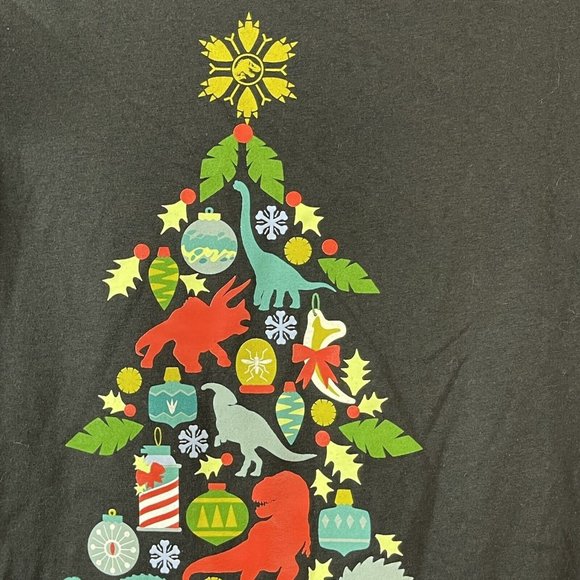 Jurassic World Medium Dinosaurs Tree Ornaments Short Sleeve Graphic T-Shirt - Picture 5 of 7